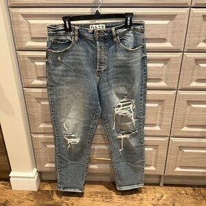 Daze high waisted ripped jeans